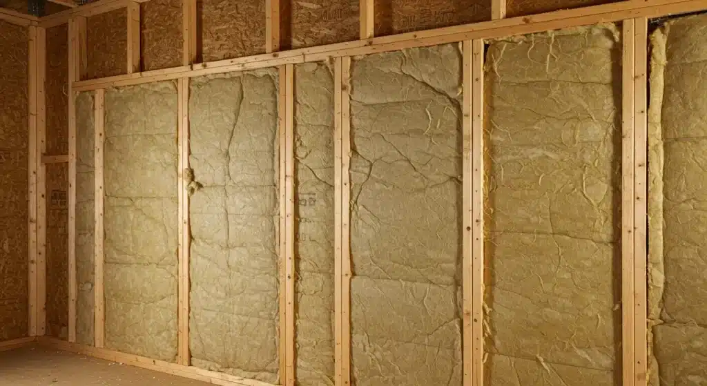 Wall Insulation installation
